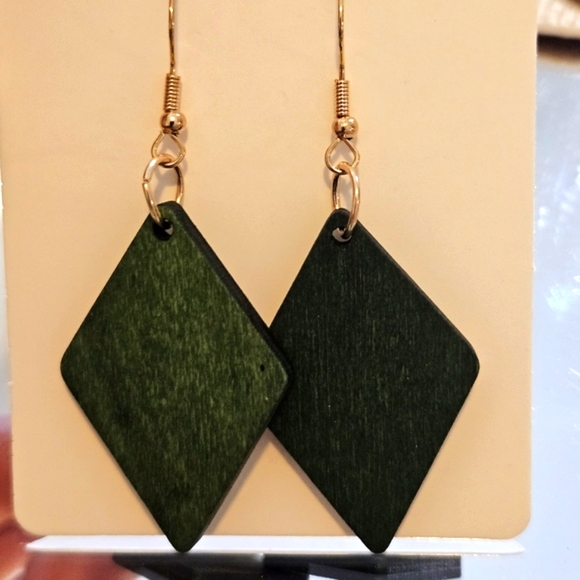 Source Unknown Jewelry - Boho Natural Wood Earrings